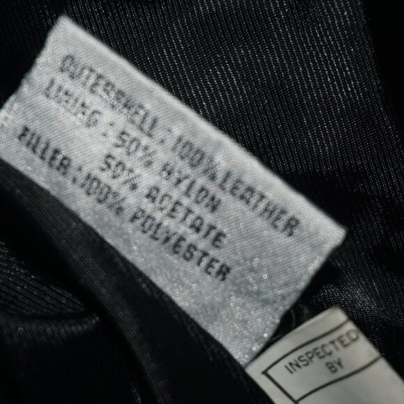 Vintage 80s Quilted Studded Leather Cropped Bomber Jacket - Picture 7 of 9